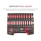 Tekton 58pc 1/4 In Dr 12pt Socket and Ratchet Set with Open Top Drawer and Rack 5/32-9/16 in., 4-15 mm OLB94304 - alternate 3